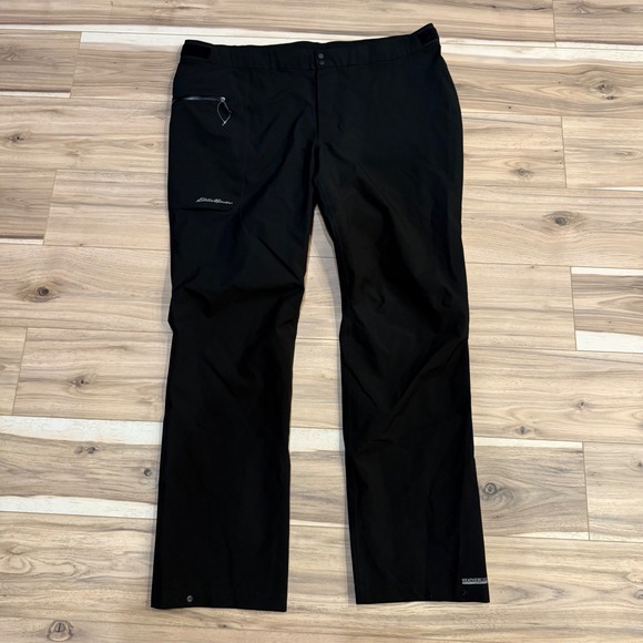 Eddie Bauer Weatheredge Stretch Pants Womens Black Outdoor Hiking Tall 2XL - Picture 1 of 10